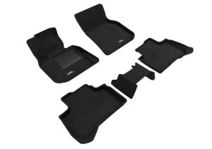 BMW X4 Floor Mats - Front and Rear - 3D MAXpider - Elegant Series - Black - `19-`24